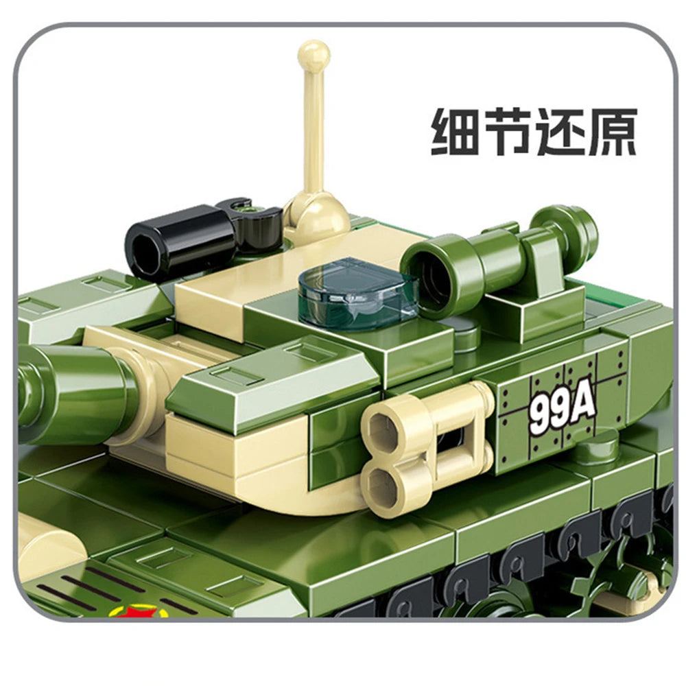 World War 2 WW2 Army Military Soldiers SAWT Soldiers The King Tiger Heavy Tank DIY Model Building Blocks Bricks Children'S Toys