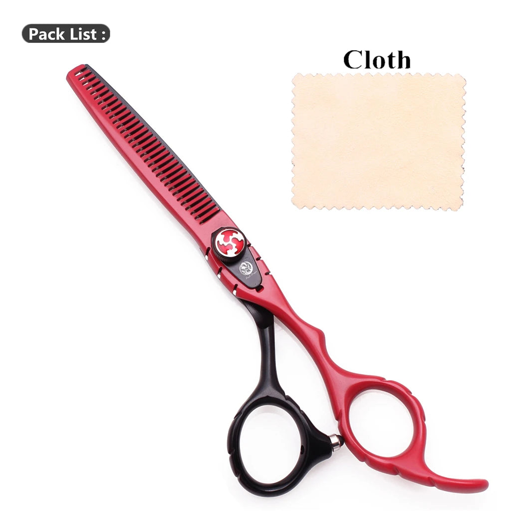 Purple Dragon Hair Scissors Professional 6" Japan Stainless Hair Cutting Scissors Barber Shop Hairdressing Thinning Shears Z1019
