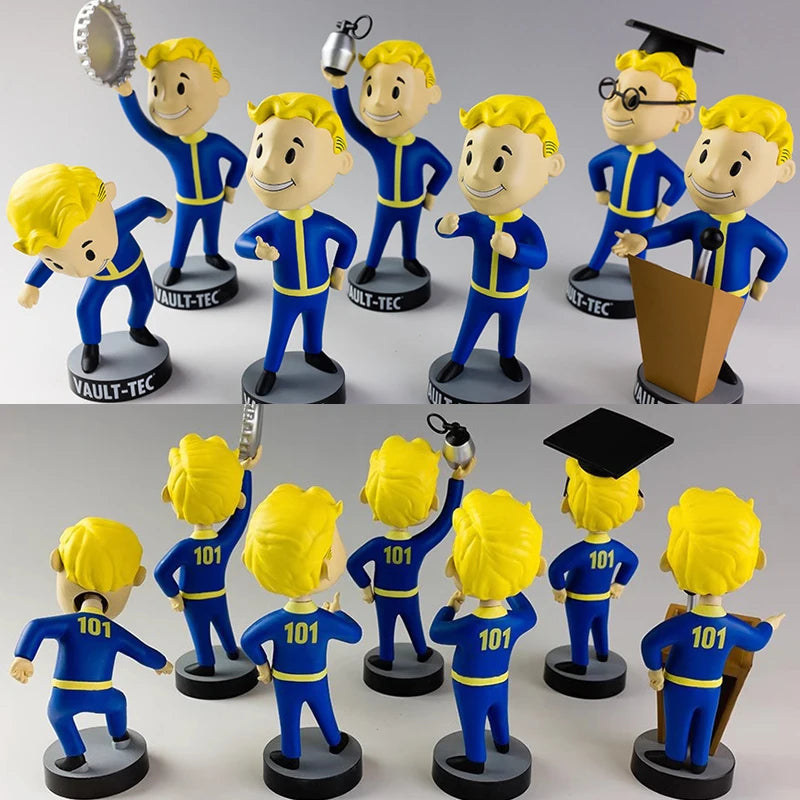 Hot Vault Boy Generation 7 Shaking Anime Action Figure Statue Model Room Ornament Toys Collectible Childrens Surprise Xmas Gifts
