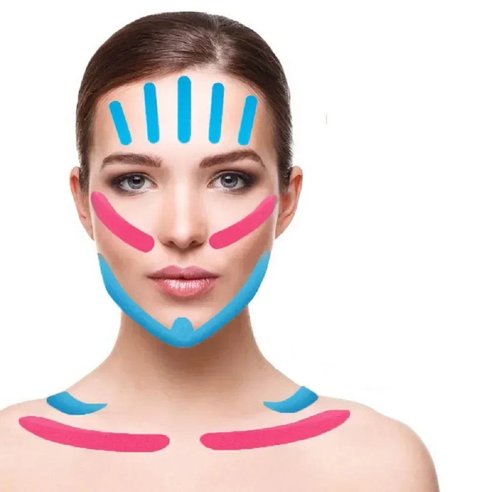5/2CM X 5M Kinesiology Tape For Face V Line Neck Eyes Lifting Wrinkle Remover Sticker Tape Facial Skin Care Tool Elastic Bandage