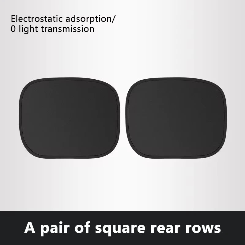 Summer Electrostatic Sun Visor for Car Side Window 4-Layer Sun Shade Curtains Anti-Glare UV-Blocker Auto Sun Protection Cover