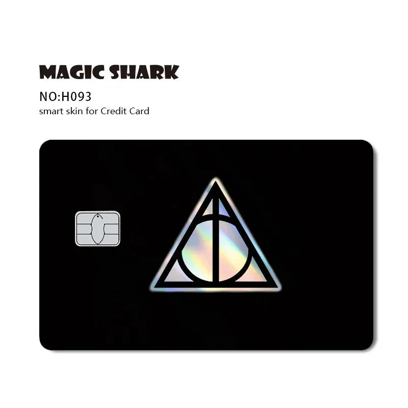 Magic Shark Mcloving Spider Anime Shinny Laser Holographic Matte Skin Film Sticker for Debit Bank Credit Card