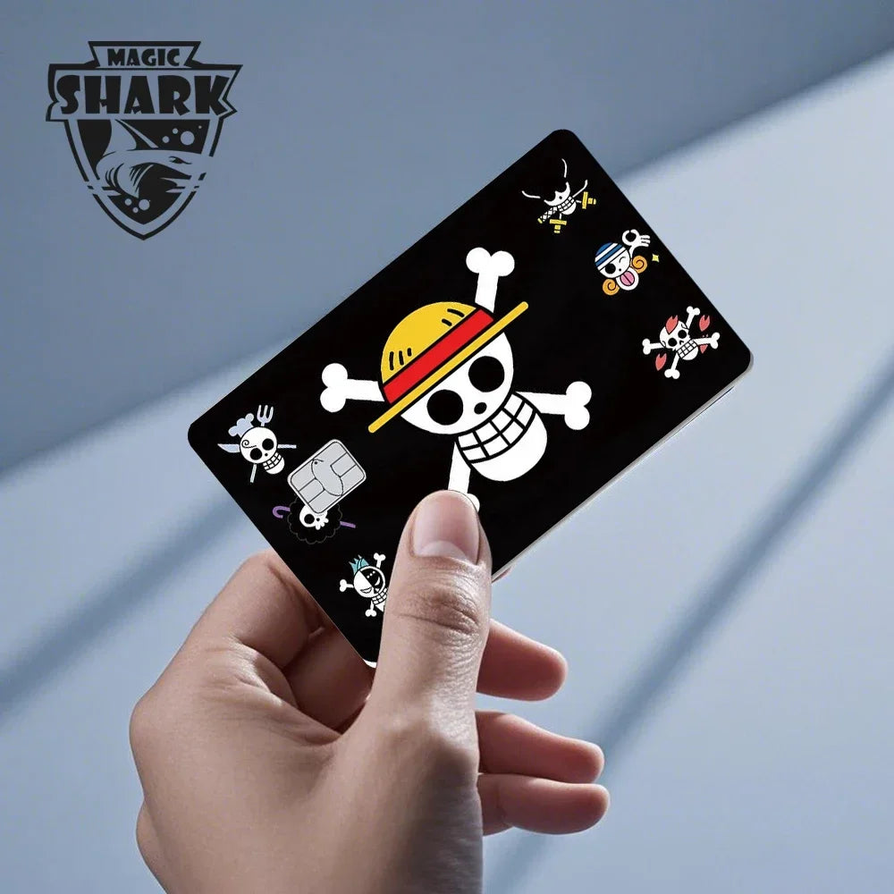 Magic Shark Wanted Anime 3M PVC Matte No Fade Skin Cover Sticker for Metro Debit Credit Card