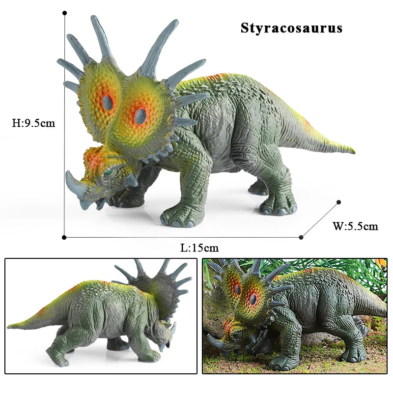 Oenux Jurassic Dinosaur World Eoraptor Dilophosauridae Mosasaurus Velociraptor T-Rex Animasl Model Action Figures Kid Toy Gift