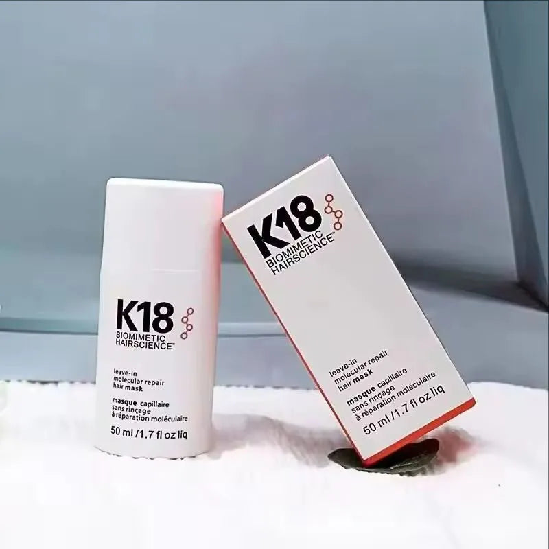 Original 50ml K18 Leave-In Molecular Repair Hair Mask Deep Conditioning Keratin Treatment Soft Hair Smoothing Healthy Hair Care