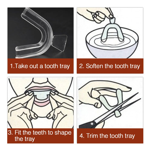 1/2/4/8pcs Anti Snoring Bruxism Sleeping Mouth Guard Tray Stop Teeth Grinding Sleep Aid Night Guard Gum Shield Mouth Health Care