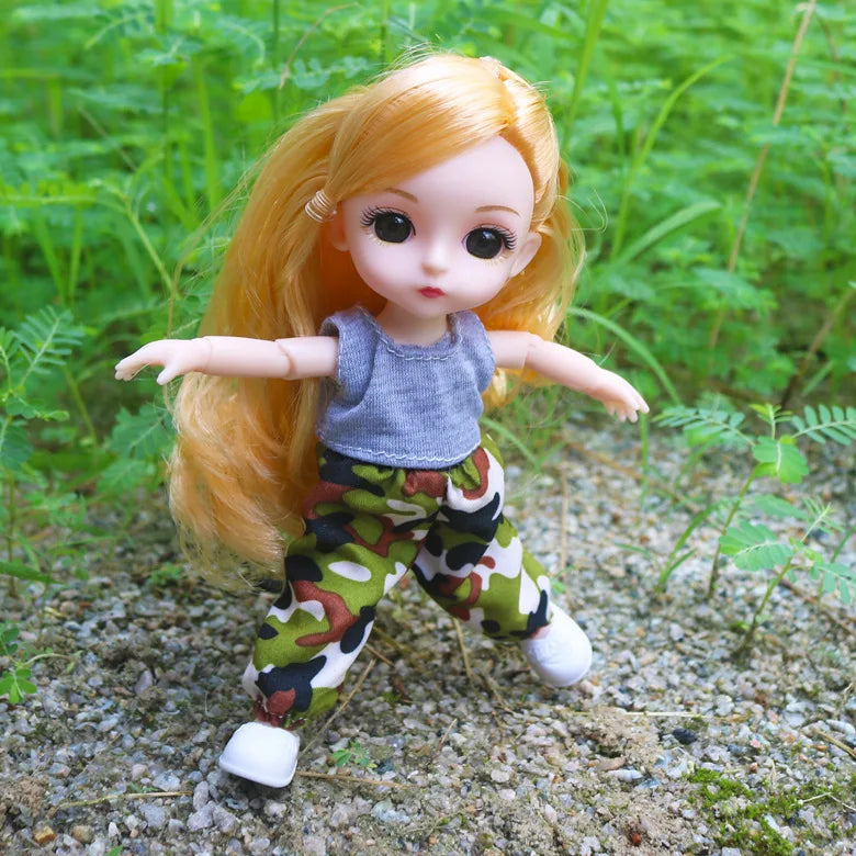 doll 16cm Cute And Elegant Style, 13 Articulated Dolls With Movable Joints Clothing Matching BJD Princess 1/12 Girl Gift Toy