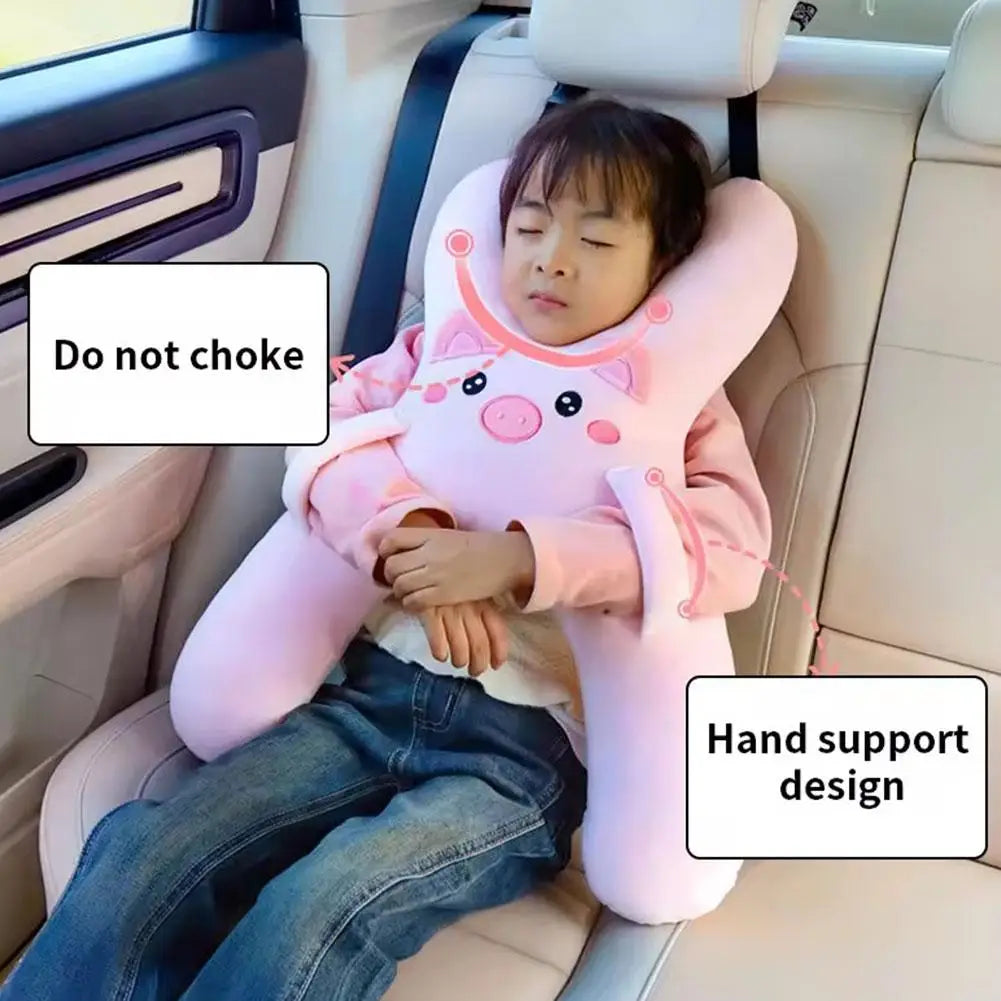 1PCS Cute Car Neck Pillow Safety Sleep Prevent Leaning Head Back Car Sleeping Neck Head Support Comfort Travel Pillow
