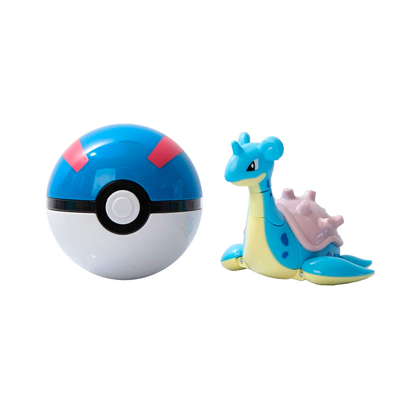 About Pokemon Anime Figure Charizard Pikachu Gyarados  Pocket Monster Figure Pokeball Action Deformation Toy Model Gift