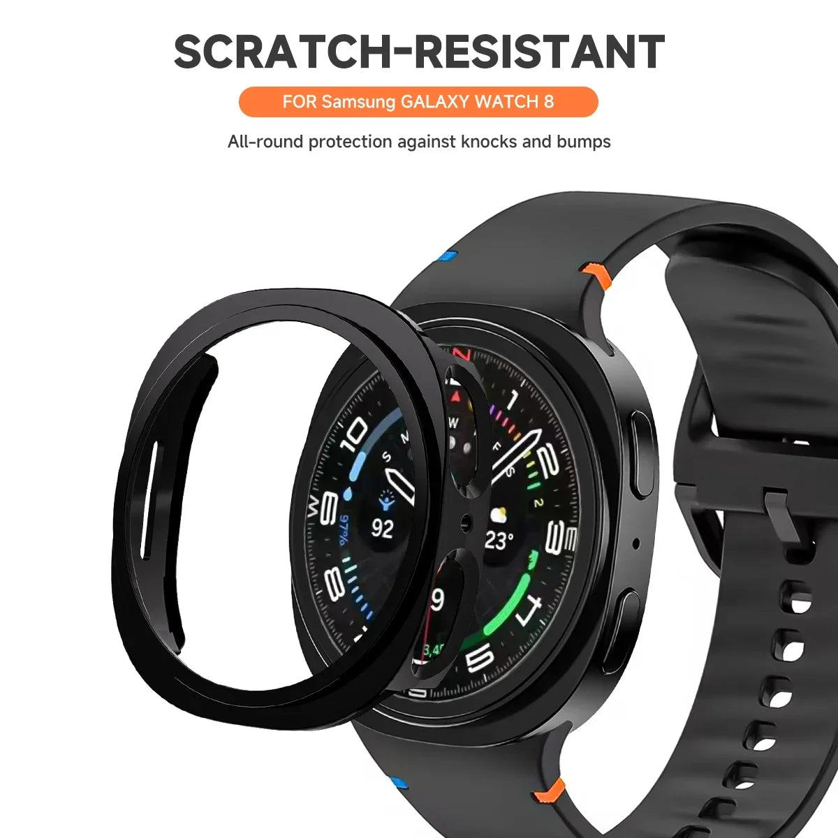 Glass+case For Samsung Galaxy watch 8 40mm 44mm scratch-resistant full-coverage screen protector For Samsung Galaxy watch8 Cover