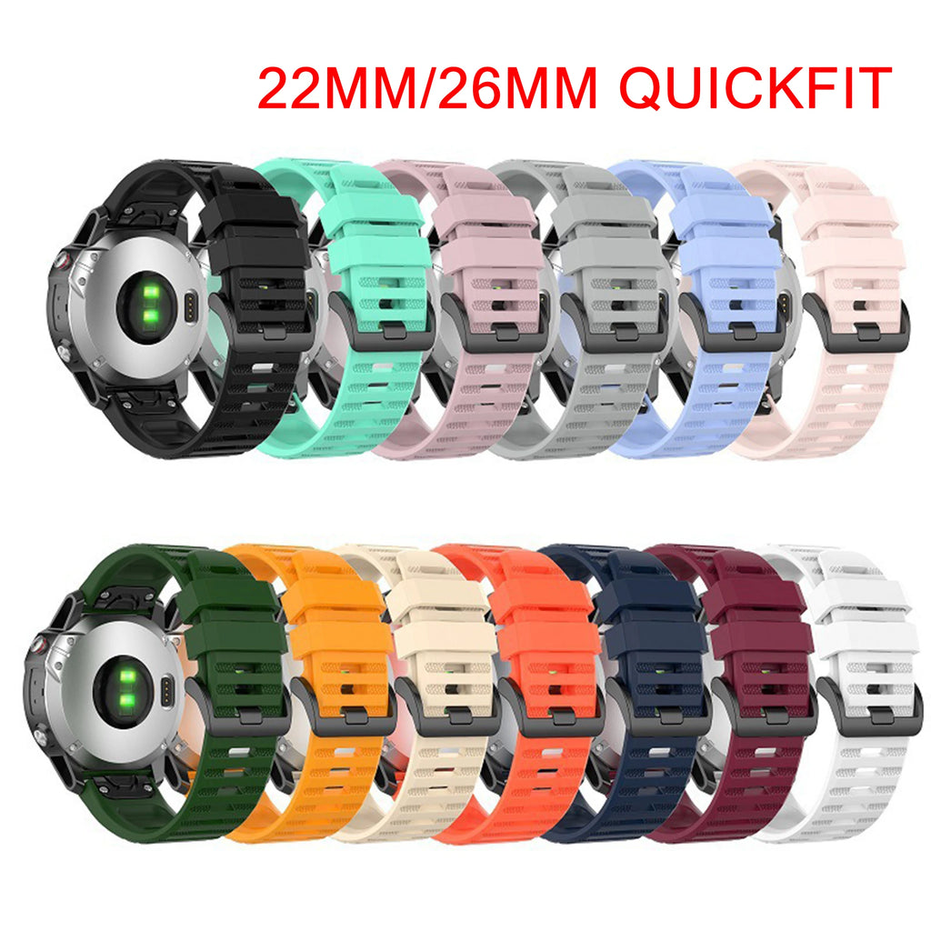 20 22 26mm Silicone Strap for Garmin Fenix 6 6X Pro 6S 7S 7 7X 5S 5 5X Plus 965 Epix Pro Gen2 47 51mm Watchband QuickFit Correa