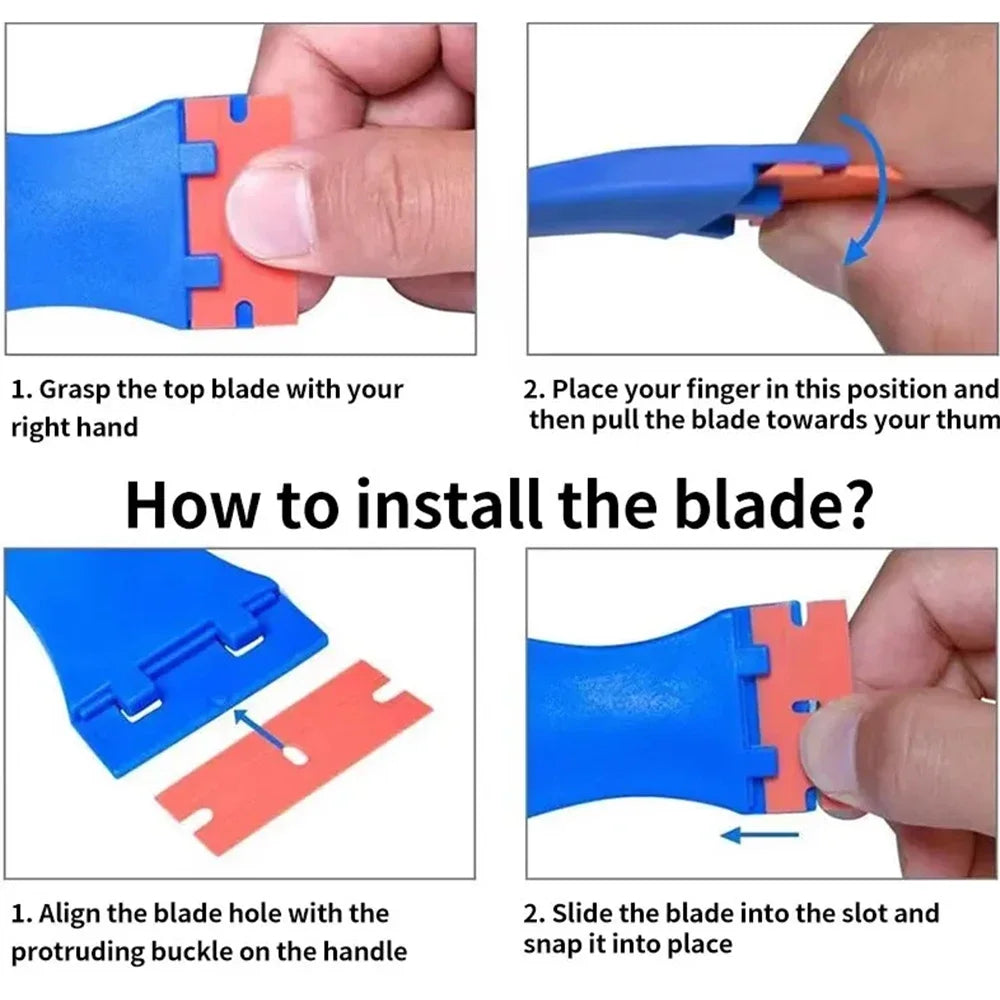 Car Sticker Remover Multipurpose Plastic Small Paint Automotive Film Applying Tool Household Glass Cleaning Scraper