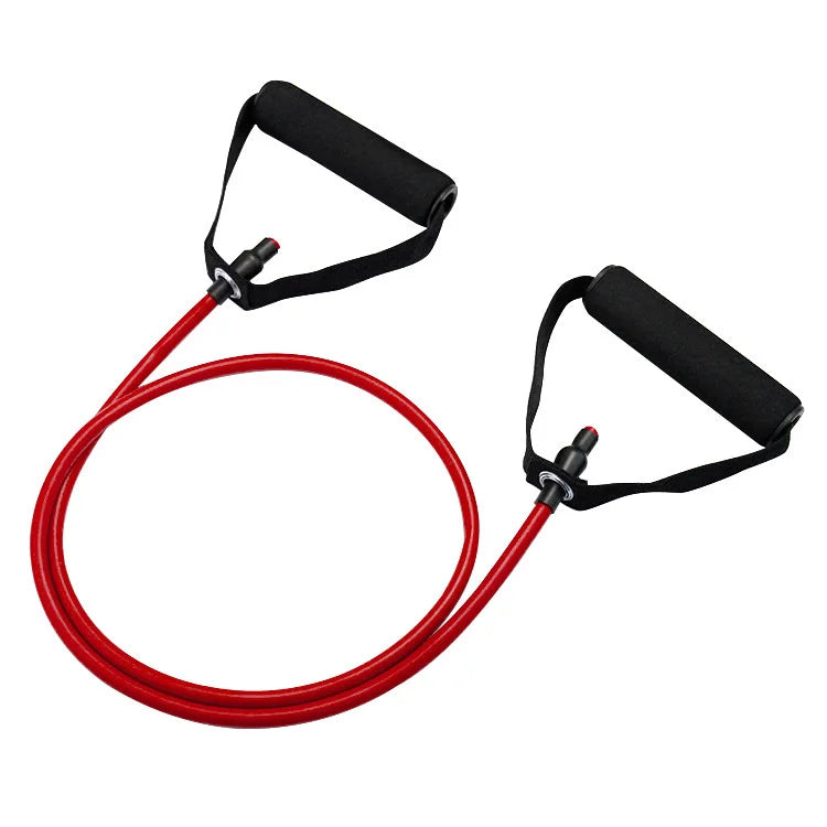 4-Level Resistance Bands Set with Handles - Adjustable Home Workout Bands for Strength Training, Yoga, Pilates & Fitness