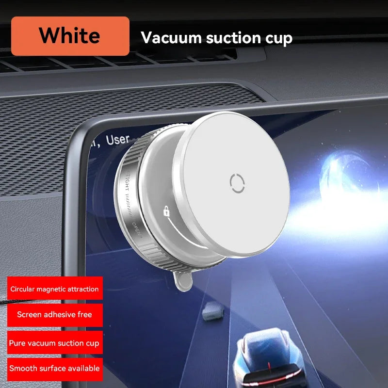 Car Bracket Vacuum Magnet Upgraded Version Multi-angles Adjustment Strong Magnetic Suck Foldable Car Navigation Phone Holder New