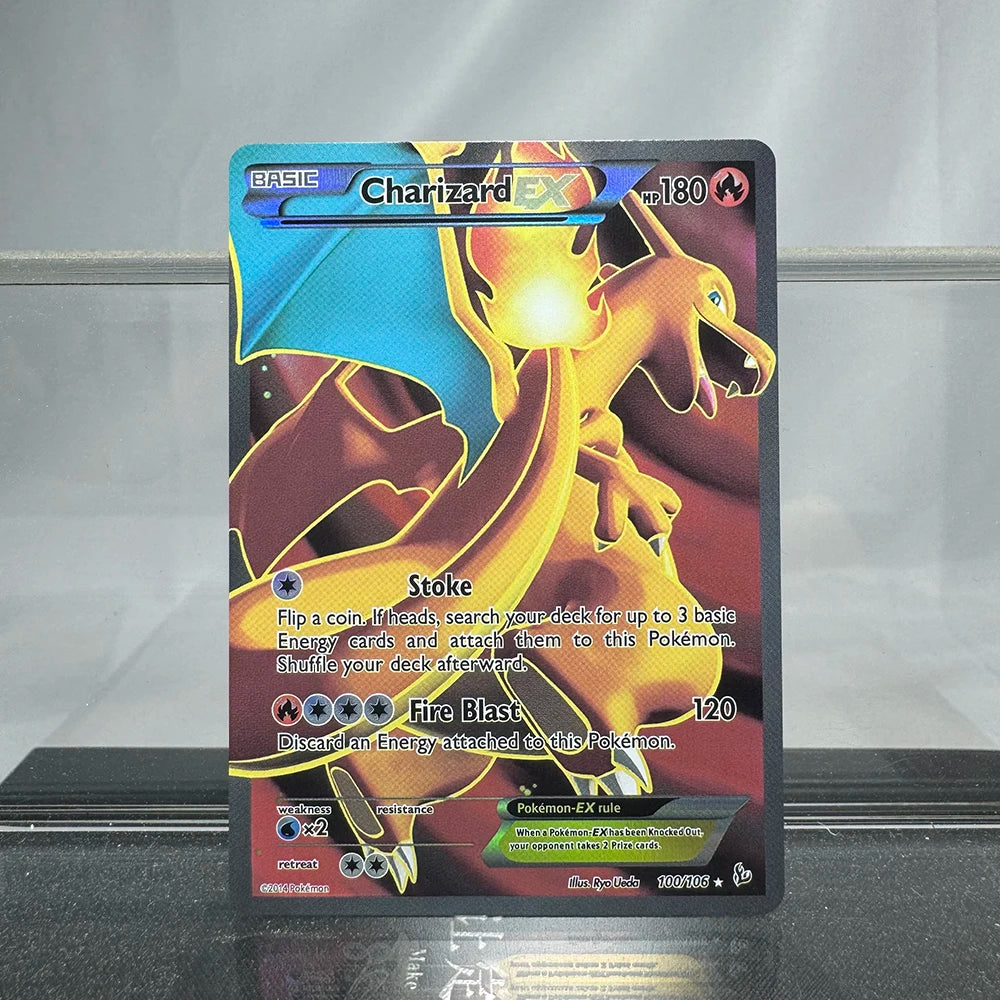 Charizard PTCG Single Collection Card 1st Edition 1996 Vmax Ex Rare Rainbow Card PKM Proxy Cards Toys Gifts