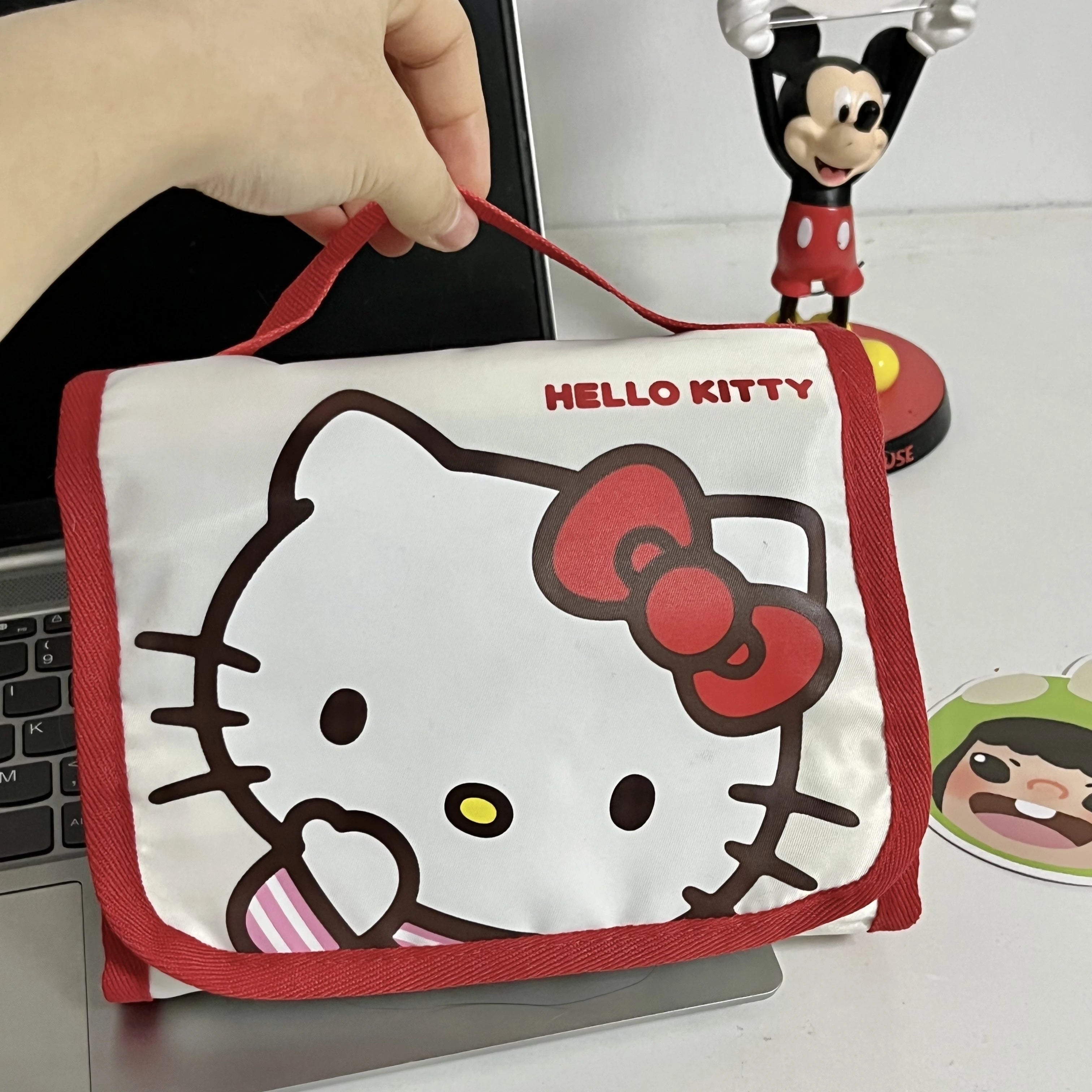 Cute Portable Travel Wash Up Storage Bag Girls Gifts Hello Kitty Kuromi Stitch KT Cat Cartoon Cosmetic Bag For Girl Kawaii Gifts