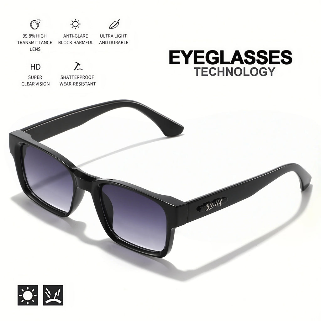 Retro Punk Fashion Sunglasses - Square Protective Frame, UV400 Unisex for Outdoor Adventures & Casual Style