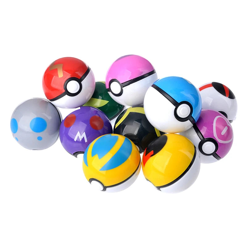 12 Pcs/Set Pokemon Pikachu Toys Action Figure Pokeball Pokemon Poke Ball Charizard Model Anime Dolls Children Birthday Gift