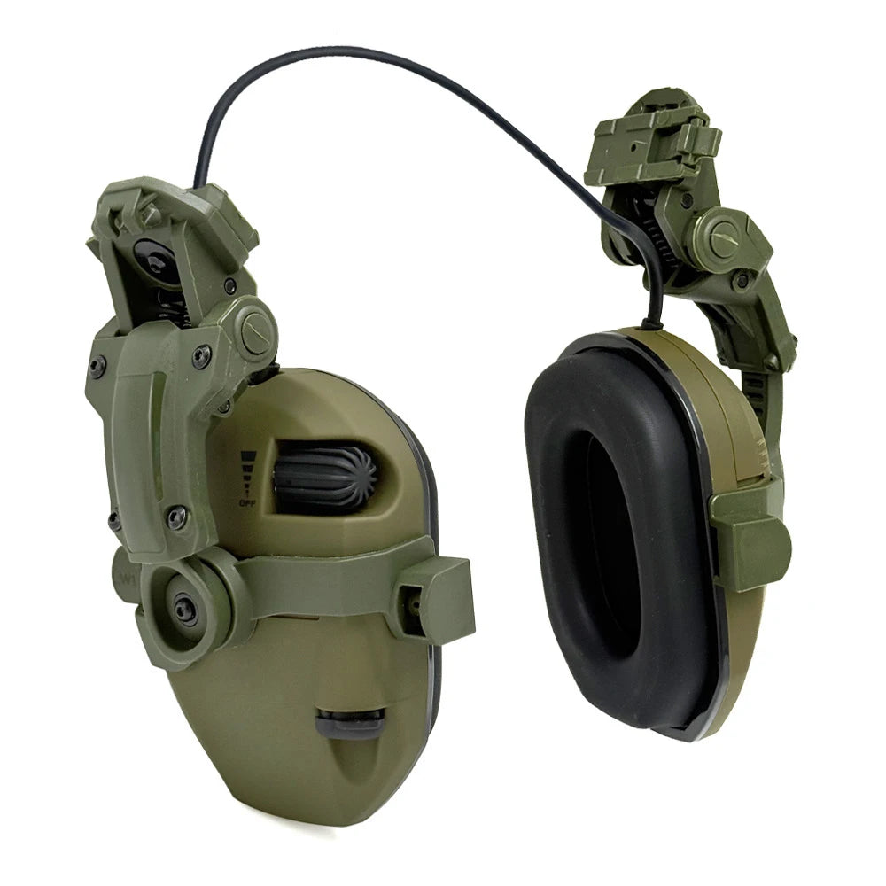 Active Helmet Mounted Earmuffs For Shooting Electronic Hearing Protection Ear Protect Noise Reduction Active Hunting Headphone