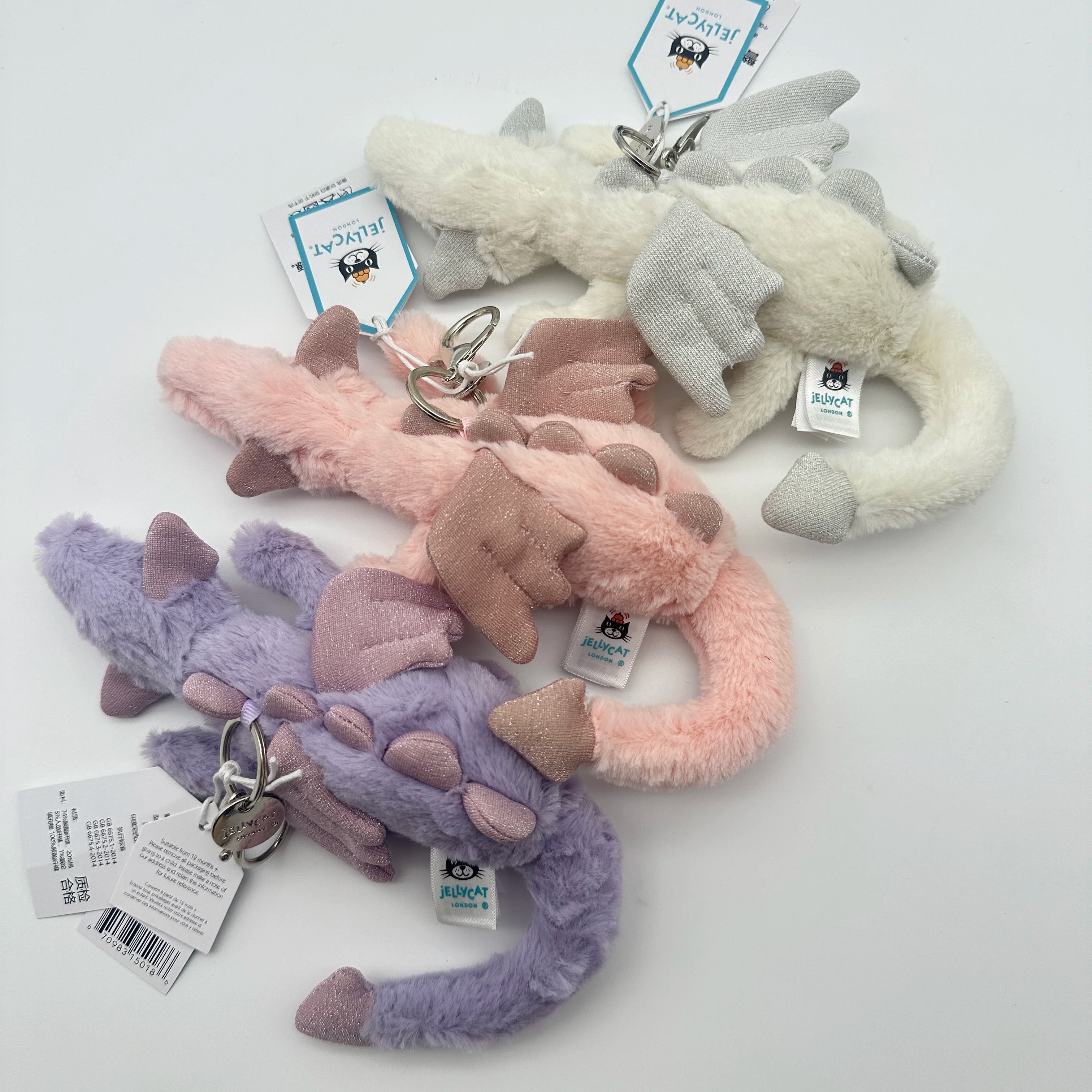 JC Cotton Candy plush keychains, Cherry key plush keychains, Rabbit plush keychains, Flying Dragon plush keychains, Aas  gifts