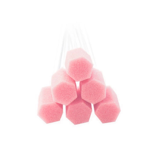 100Pcs Disposable Oral Care Sponge Swab Tooth Cleaning Mouth Swabs With Stick Sponge Head Cleaning Cleaner Swab