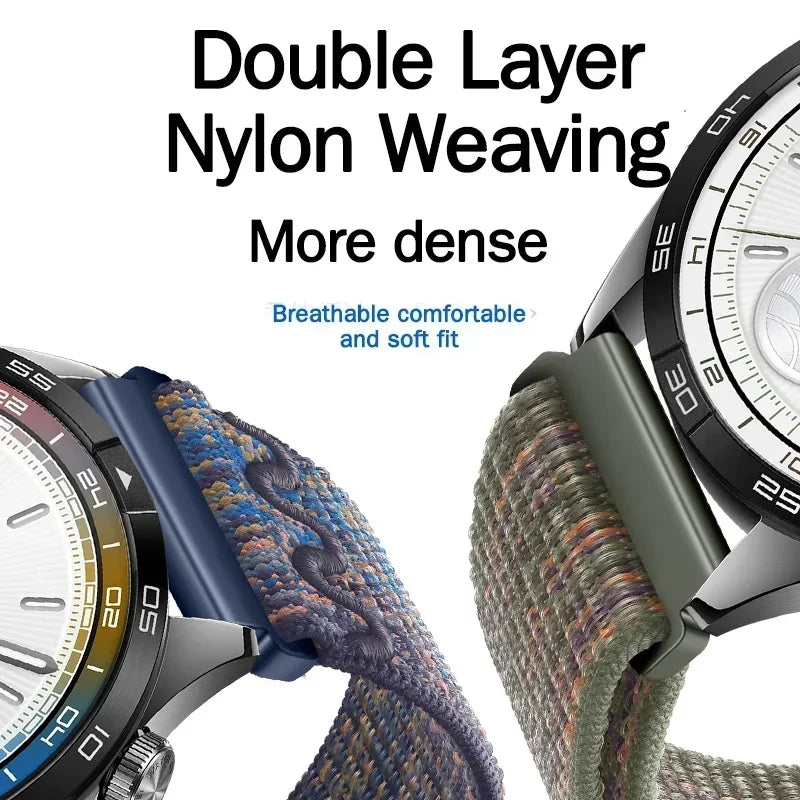 20mm 22mm Nylon Watch Strap For Huawei Watch GT 4 GT4 46mm Band Bracelet For Huawei Watch 4Pro GT3 GT2 GT 3 2 Pro 46mm Watchband