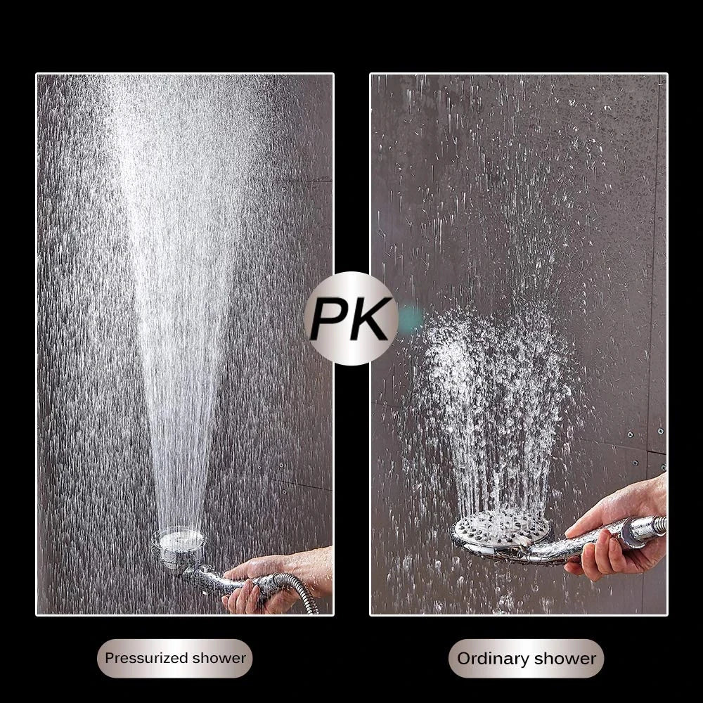 New 3 Modes Adjustable Bath Shower Head High Pressure Rain Water Saving Luxury Home Hotel Sprayer Faucet Bathroom Shower Head