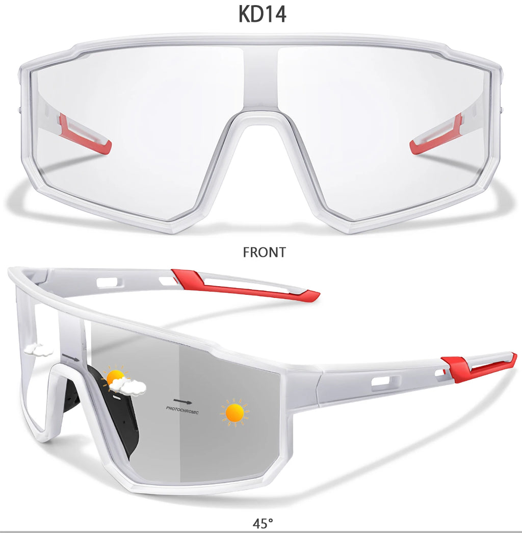 Fashion Brand Men Women Bicycle Photochromic Eyewear MTB Bike Fishing Running Cycling Sports Sunlasses Comfortable Goggles
