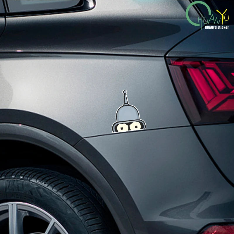 Bender-Face-Futurama's Sticker Cartoon Vinyl for Cars Trucks Laptops
