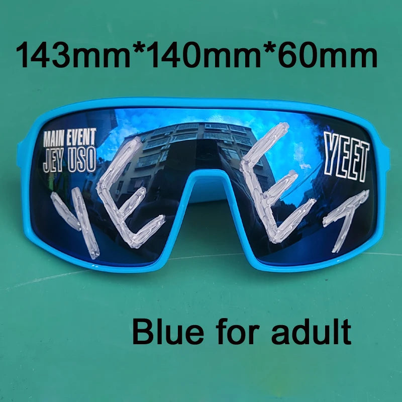 Jey Uso YEET Sunglasses Sports Shades MAIN EVENT Blue Glasses Bloodline USOS RARE Colors Motorcycle Glasses