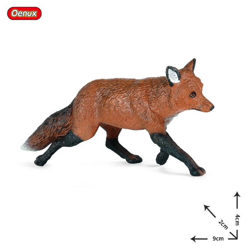 Oenux Simualtion Cute Forest Wild Animals Action Figures Owl Pangolin Manatee Rabbit Model Miniature Cake Toppers Kids Gift Toy