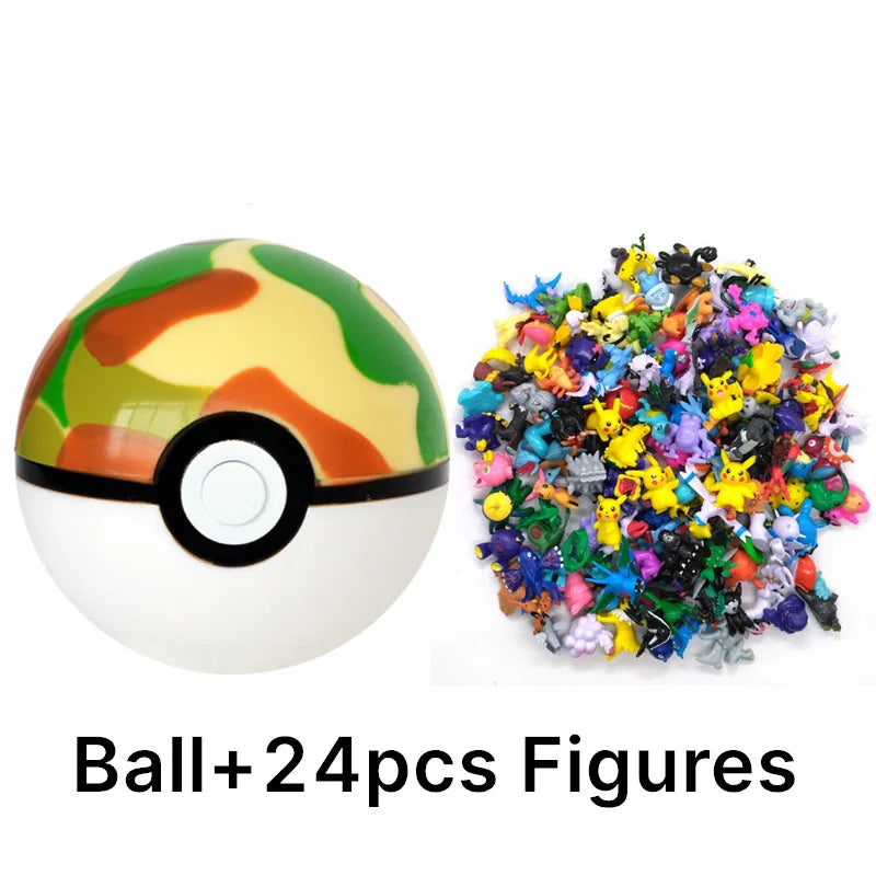 Pokémon Toys 7Cm Elf Ball 2-3cm Anime Action PokeBall Figures Monster Toy Model Dolls Children Christmas Gift