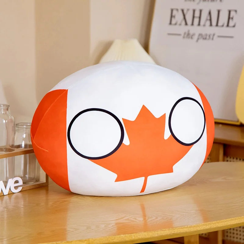 10cm Cute Countryball Polandball Plush Stuffed Dolls Anime Short  Toys Mini Pillow Bag Key Ring Pendant Cosplay Gifts
