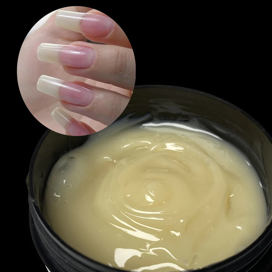 Jillnails 100g Natural Jelly Gel Builder Nails Extension Clear Nail Sculpt Rubber Cream Gel