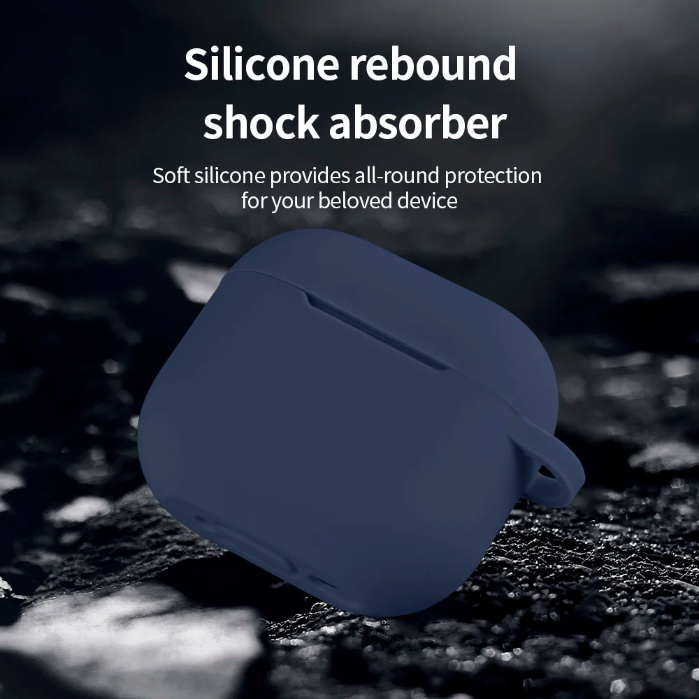Wireless Headset Silicone Cover For AirPods 4 4th Generation 2024 Case For AirPods4 Air Pods 4 Coque Soft TPU Fundas With Hook
