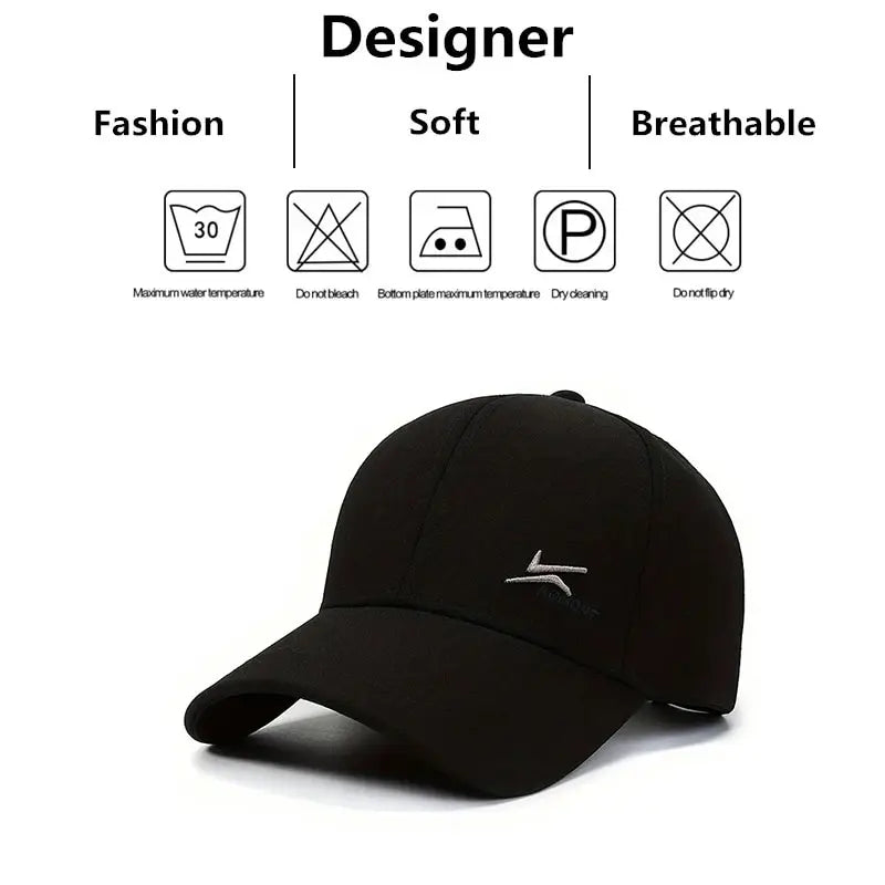 Unisex Two Hook Embroidery Baseball Caps Spring Autumn Outdoor Adjustable Casual Hats Sunscreen Hat
