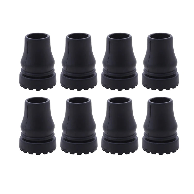 16-22mm Antiskid Walking Stick Crutch Cane Bottom Pads Cover Protector Climbing Hiking Trekking Pole Tip