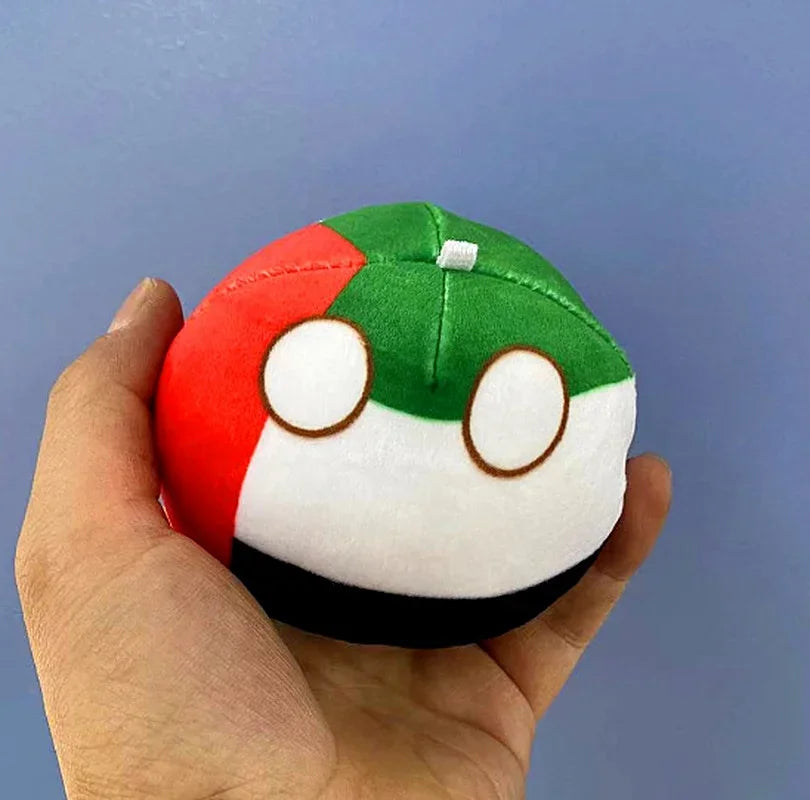 10cm Cute Countryball Polandball Plush Stuffed Dolls Anime Short  Toys Mini Pillow Bag Key Ring Pendant Cosplay Gifts
