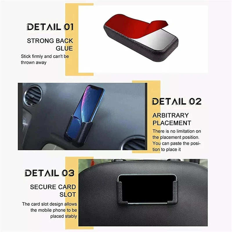 1-2Pair Self-Adhesive Dashboard Phone Mount Holder Car Phone Holder Universal Auto Gravity GPS Stand Rack Car Accessories