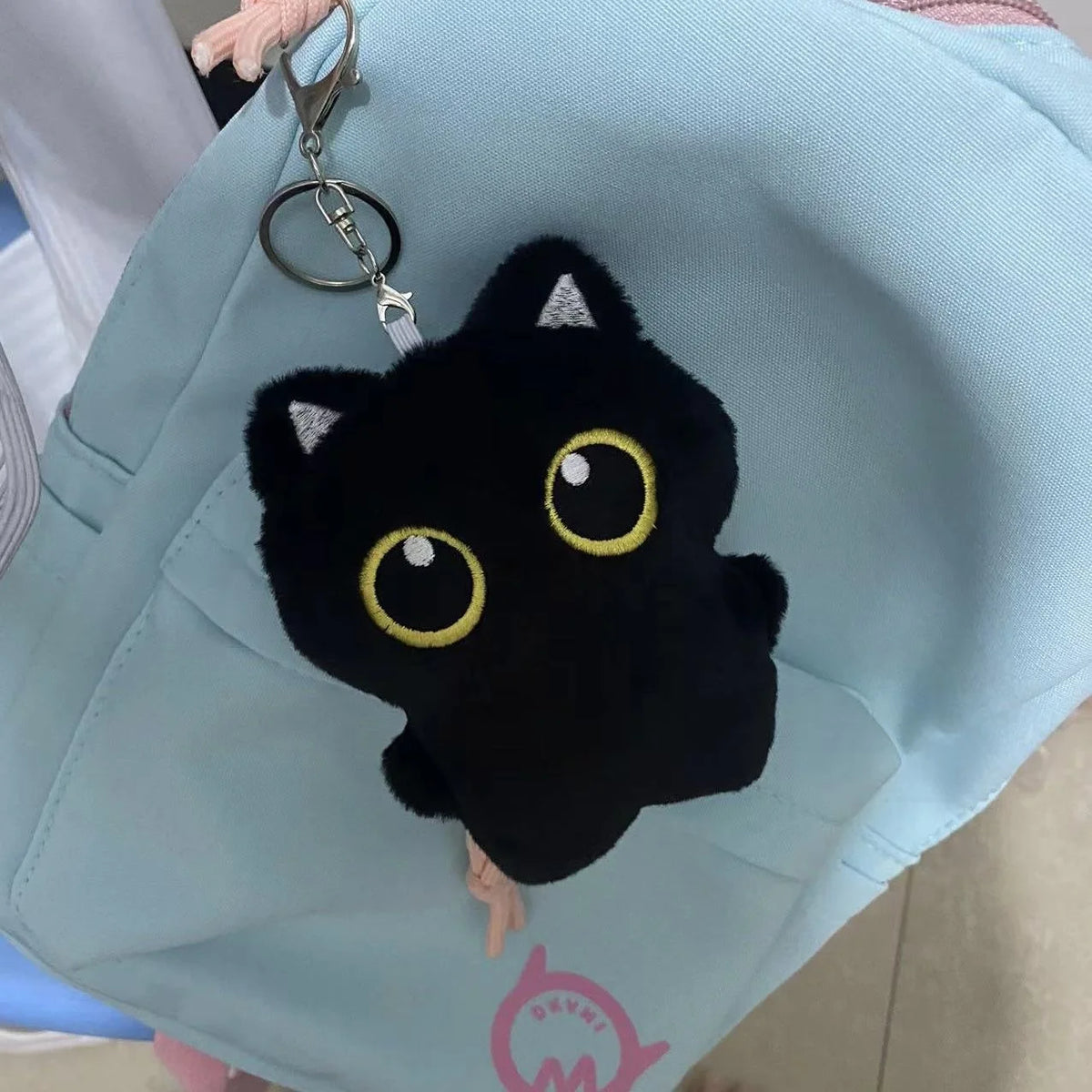 NEW Cute Black Cat Plush Toy Doll Small Pendant Cuddly Pillow Cushion Ins Black Cat Plush Toy Doll for Boy Girl Birthday Gifts