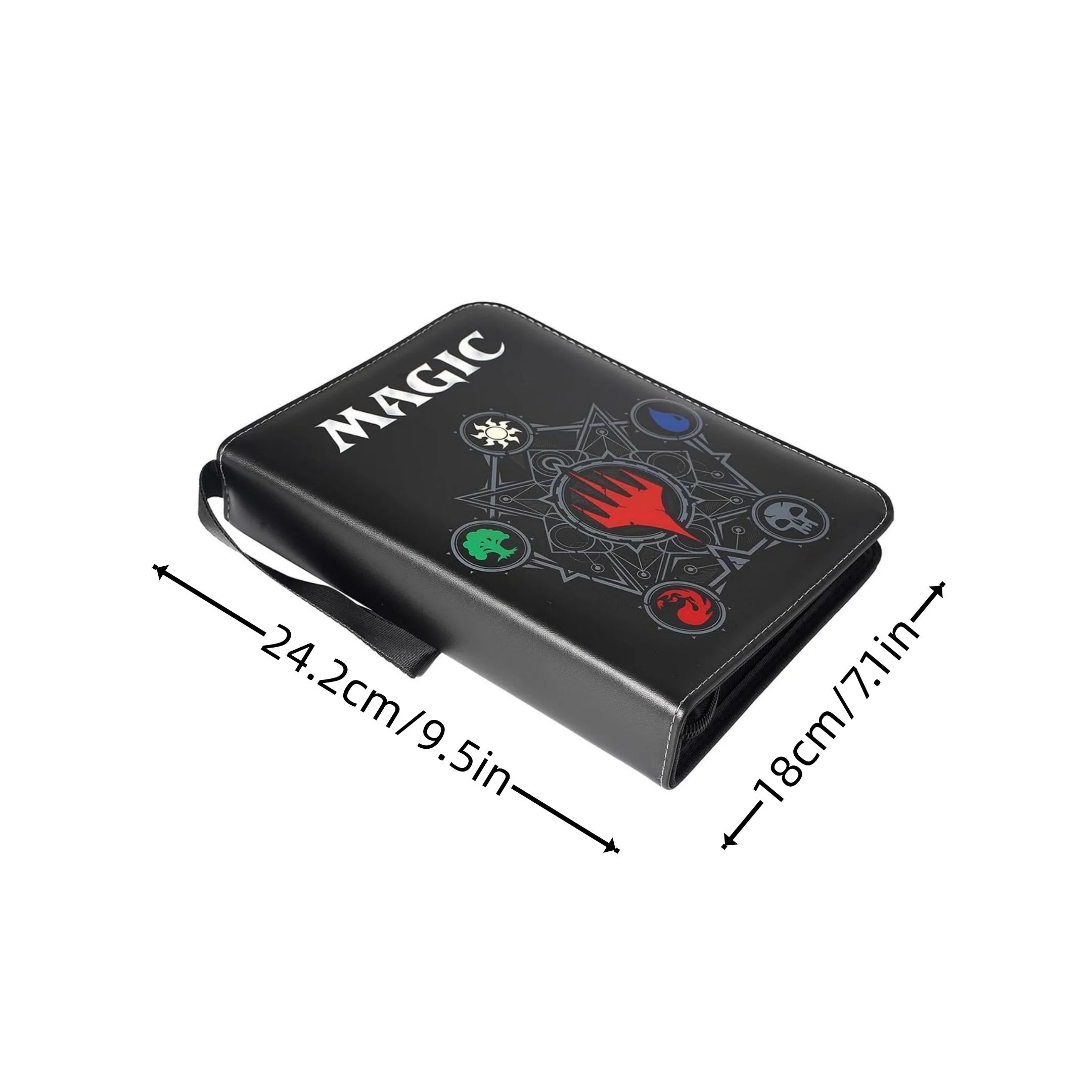 4 Pocket Trading Card Binder Album Holder Pages Folder Protector for Magic Trading Cards TCG - 3 Ring Zip game Card Binder Album