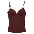 HXAO Sleeveless Crop Tops For Woman Corset Camisole Brown Top Women Bodycon Backless Sexy Tops With Straps Bustier Tank Tops