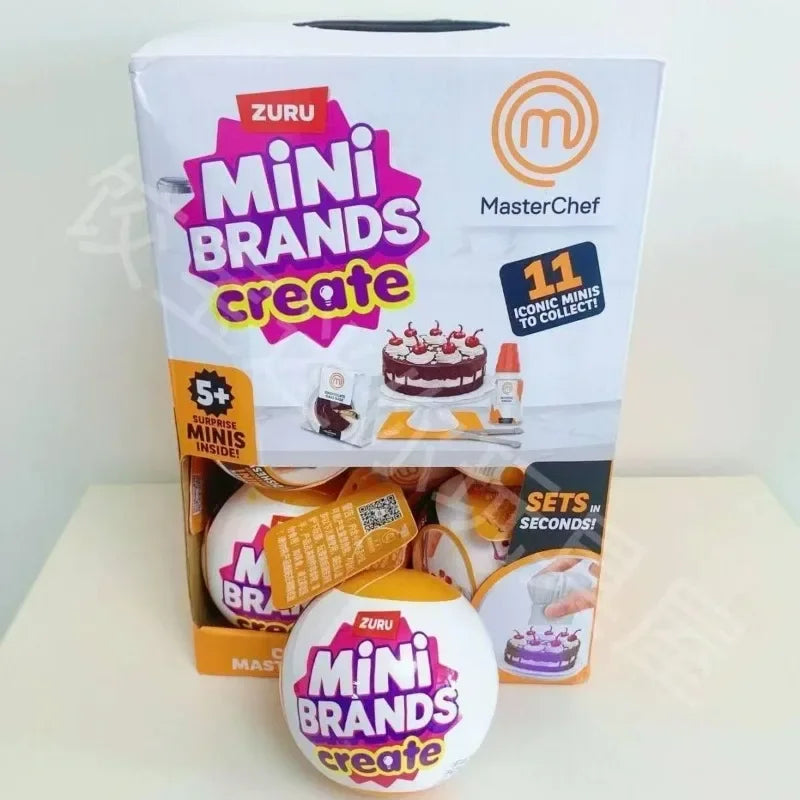 Mini Brands Capsule Toys Surprise Ball Mini Create Masterchef Blind Box Mini Figure Accessories Collectible Toys Kids Gifts