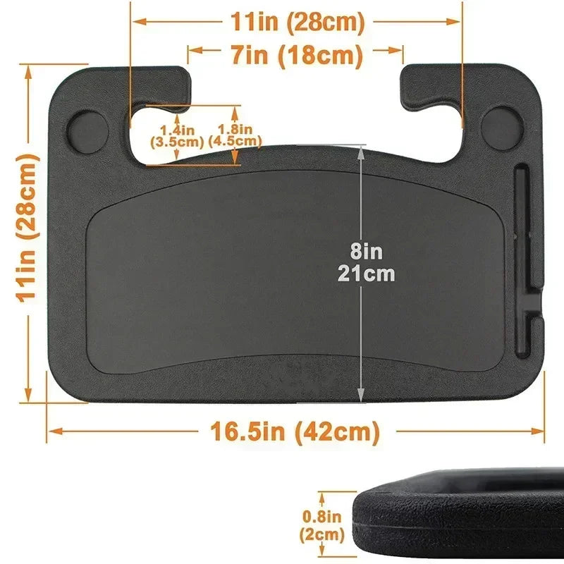 Portable Car Laptop Computer Desk Mount Stand Foldable Steering Wheel Dining Table Bracket Drink Food Coffee Tray Board Amagi