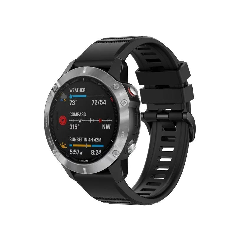 20 22 26mm Silicone Strap for Garmin Fenix 6 6X Pro 6S 7S 7 7X 5S 5 5X Plus 965 Epix Pro Gen2 47 51mm Watchband QuickFit Correa