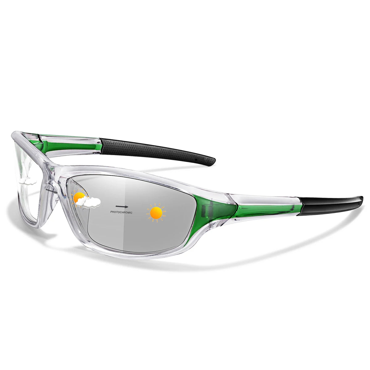 Photochromic Cycling Sunglasses Men Outdoor Sports Tactical Camouflage Goggles Vintage Driving Riding Fishing Windproof