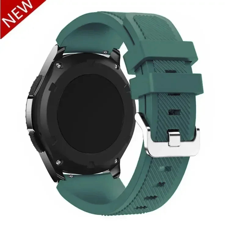 20mm 22mm Band for Samsung Galaxy Watch 7/5/6/4/3/46mm/active2/Gear s3 Frontier/Sport silicone bracelet Huawei GT 4/3/2/2E strap
