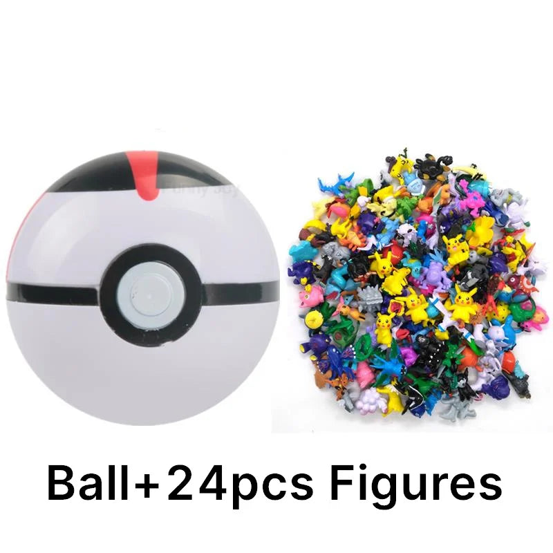 Pokémon Toys 7Cm Elf Ball 2-3cm Anime Action PokeBall Figures Monster Toy Model Dolls Children Christmas Gift