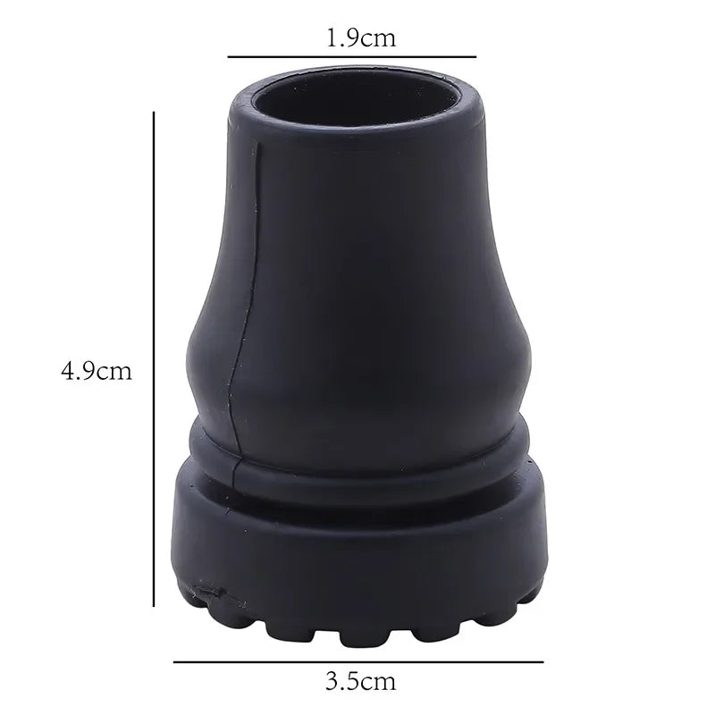 16-22mm Antiskid Walking Stick Crutch Cane Bottom Pads Cover Protector Climbing Hiking Trekking Pole Tip