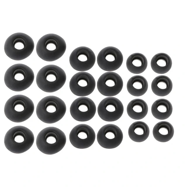 12 Pairs(S/M/L) Soft Clear Silicone Replacement Eartips Earbuds Cushions Ear pads Covers For Earphone Headphone
